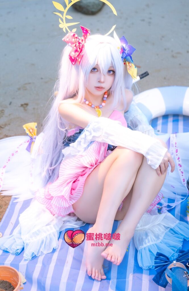 图片[2]-矢量鱼 NO.030 蔚蓝档案 白洲梓 泳装 [29P-298MB]-蜜桃啵啵